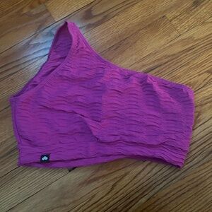 Pink Asymmetric Crop Top BBB